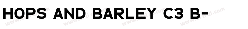 Hops And Barley c3 B字体转换 Hops And Barley c3 B字体转换